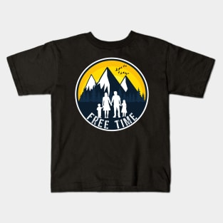 Hiking free time Kids T-Shirt